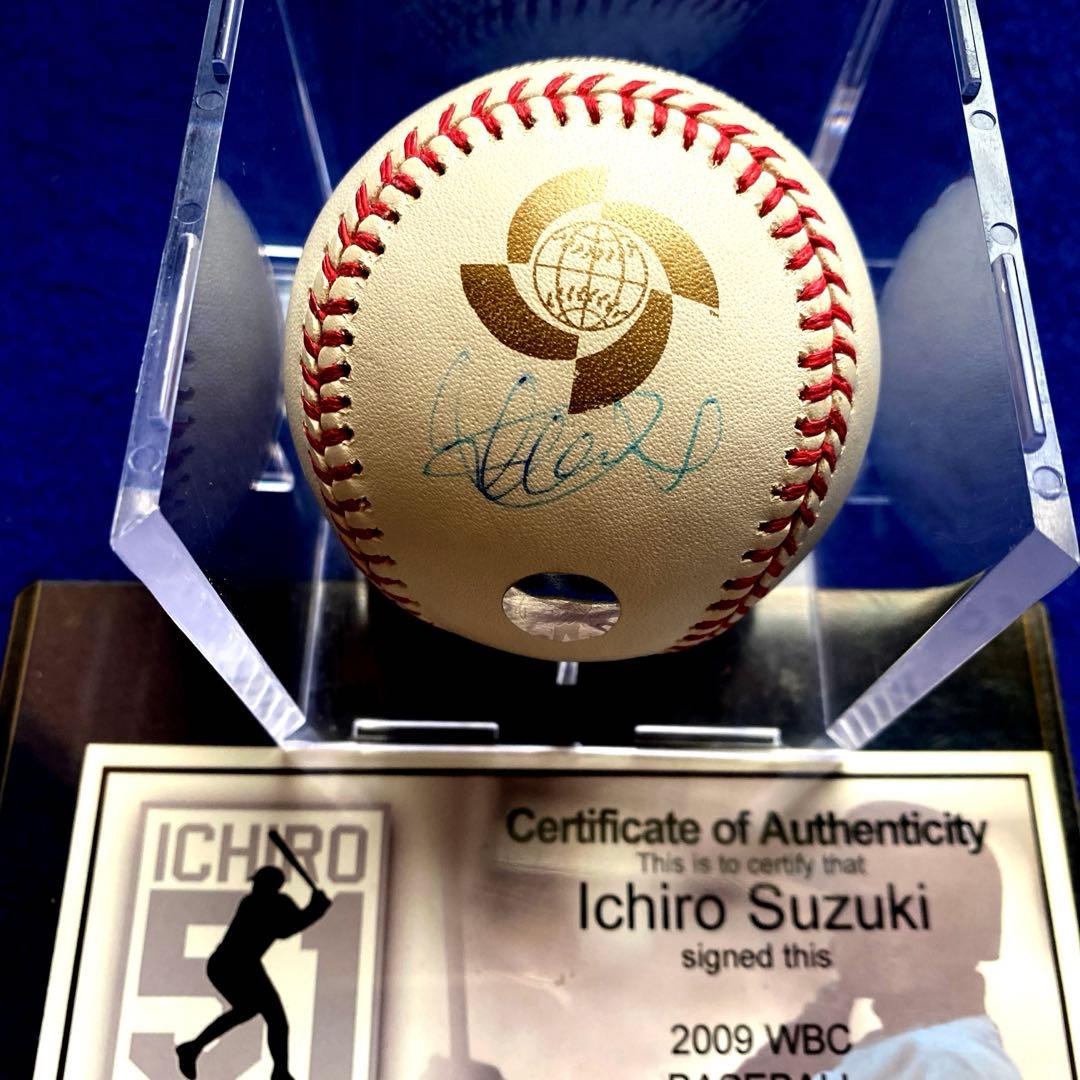 2009WBC 優勝　イチロー 直筆サイン　証明書　ケース付