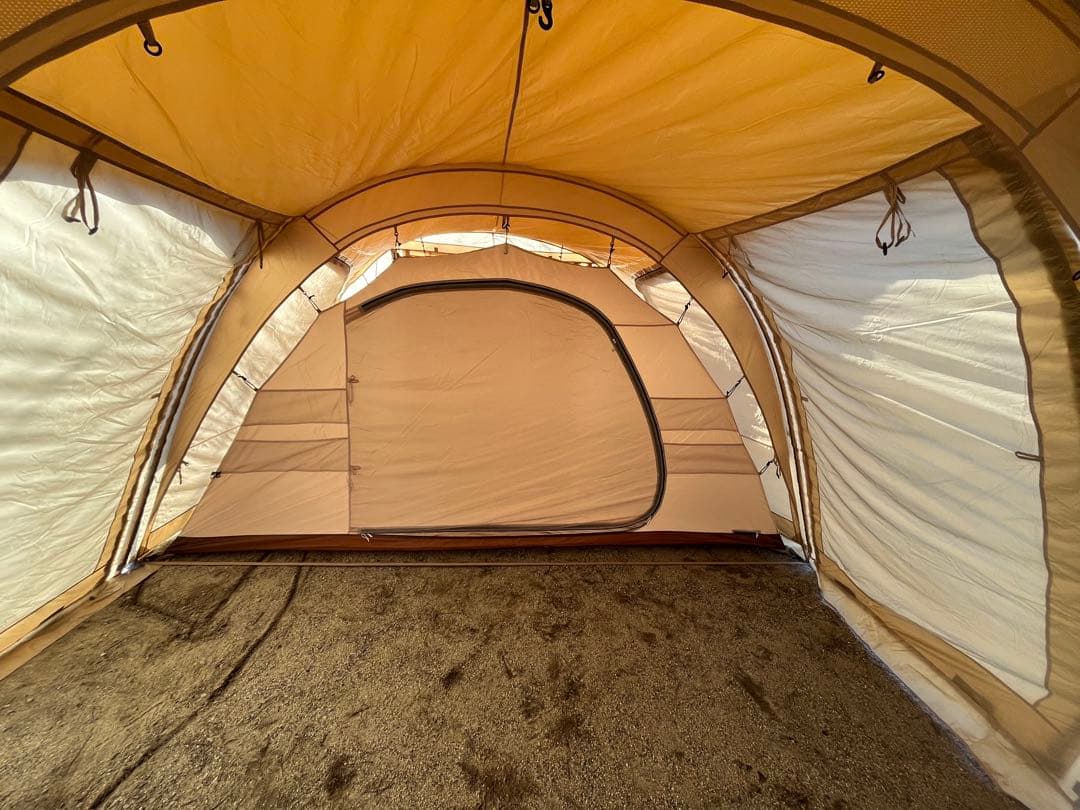 ① ＤＯＤ　カマボコテント　３Ｌ　タン　専用インナーテント・マットシートセット付