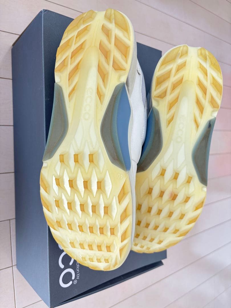 ECCO ゴルフシューズ BOAシステム ホワイトH4 25cm