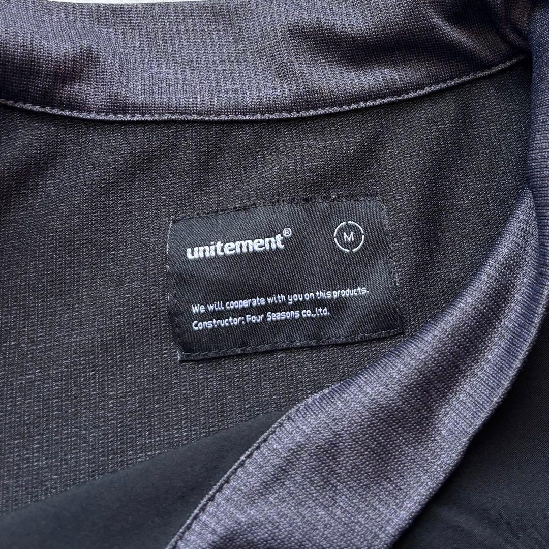 【美品】UNITEMENT ユナイトメント モックネック半袖シャツ 接触冷感 M