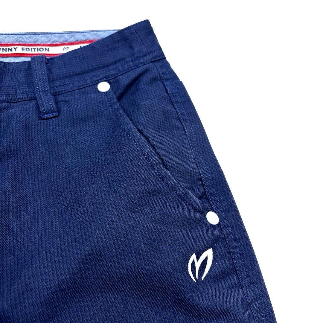 マスターバニーエディション　0/S ロングパンツ　ネイビー　春夏　バックロゴ