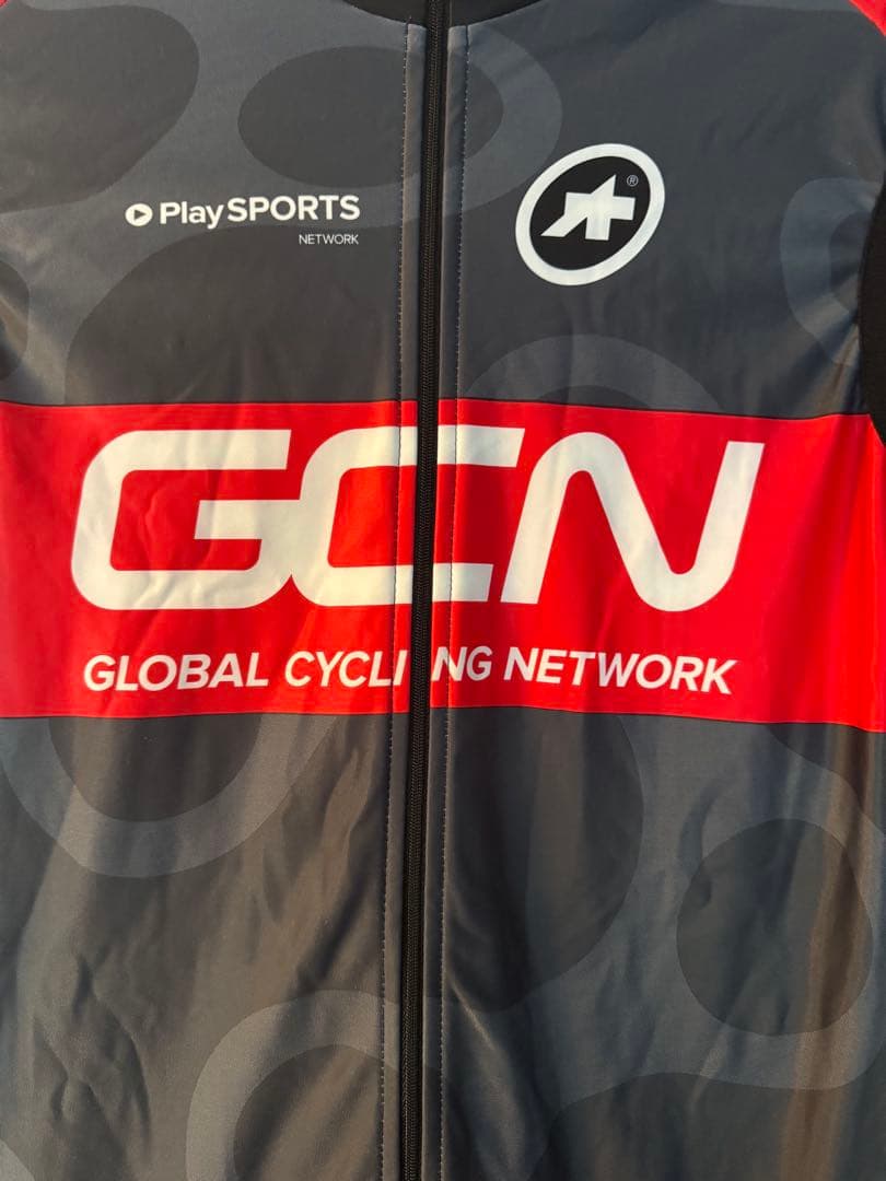 アソス assos GCN サイクルジャージ グレー/レッド/ホワイト
