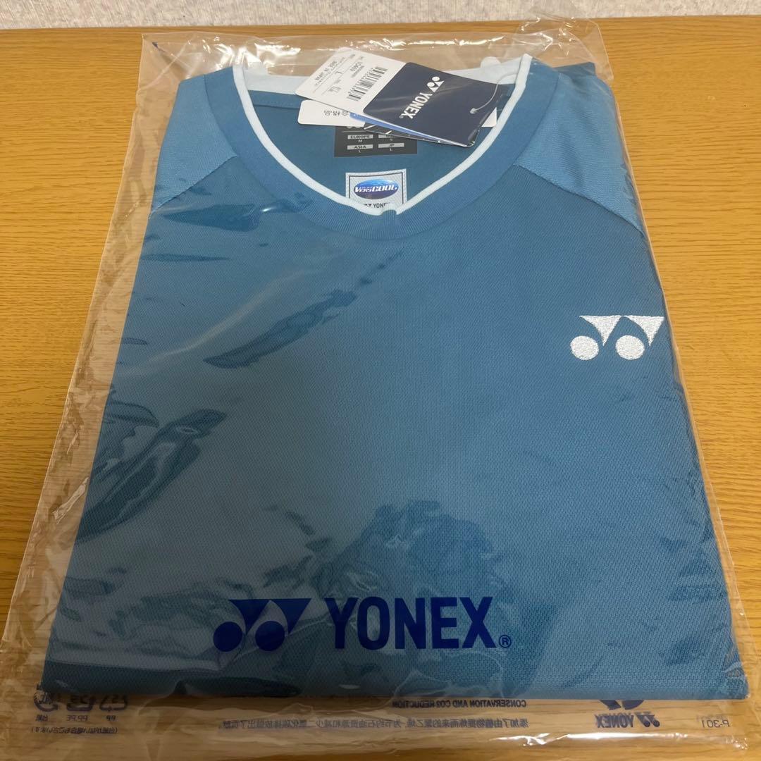YONEX 青色 ラウンドネック Tシャツ 新品