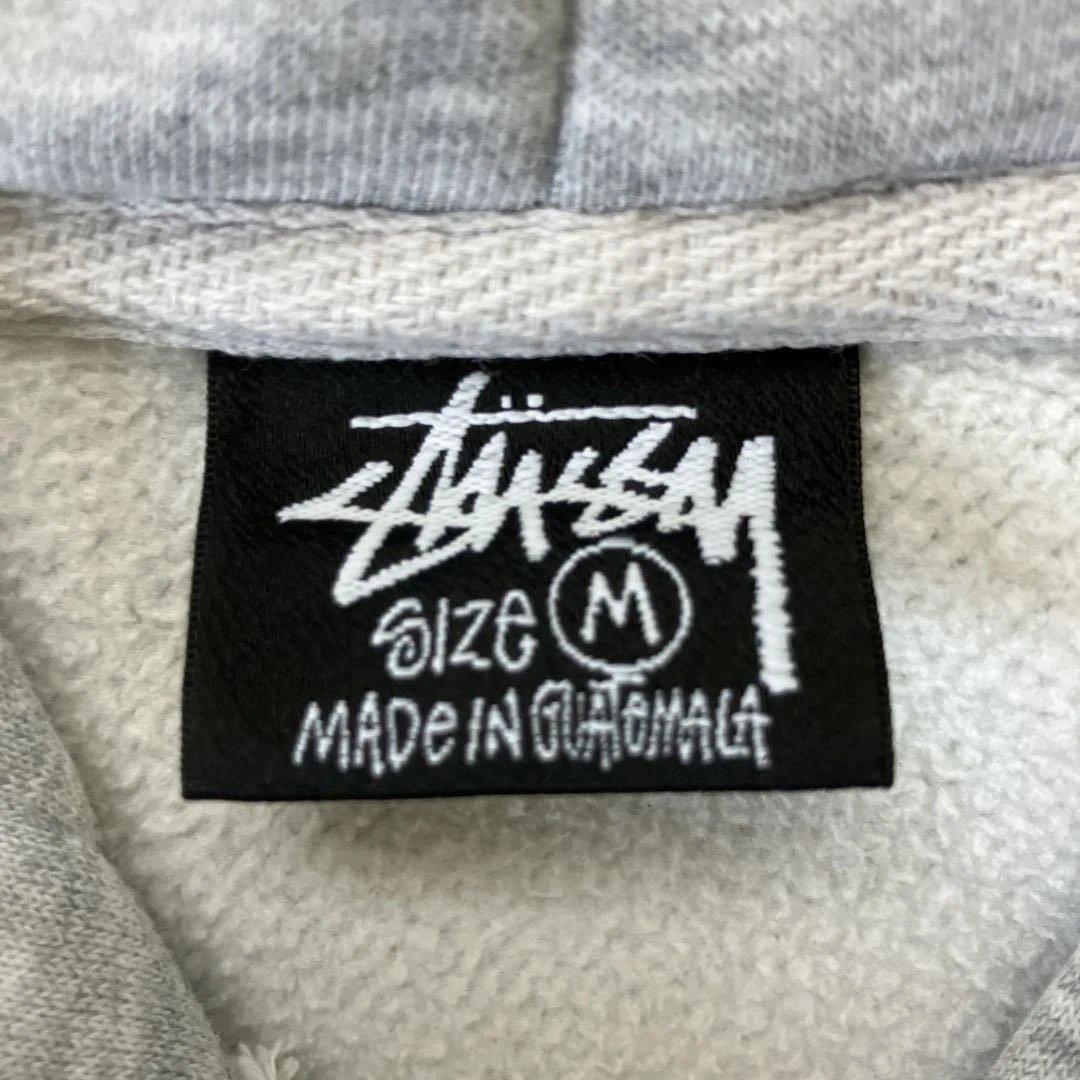 【正規品】stussy グレー パーカー フード付き　old stussy
