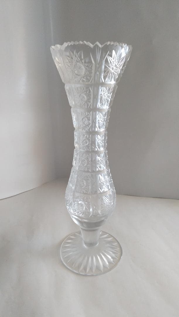一輪挿し アナトリアンクリスタル 花器 花瓶 新品 未使用 クリスタルガラス