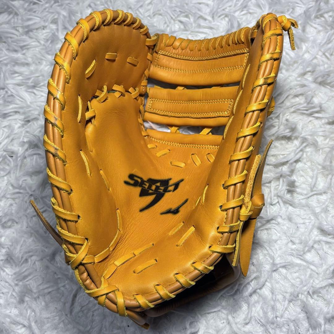 ま　Mizuno 軟式 ファーストミット グローブ 左投げ用 イエロー