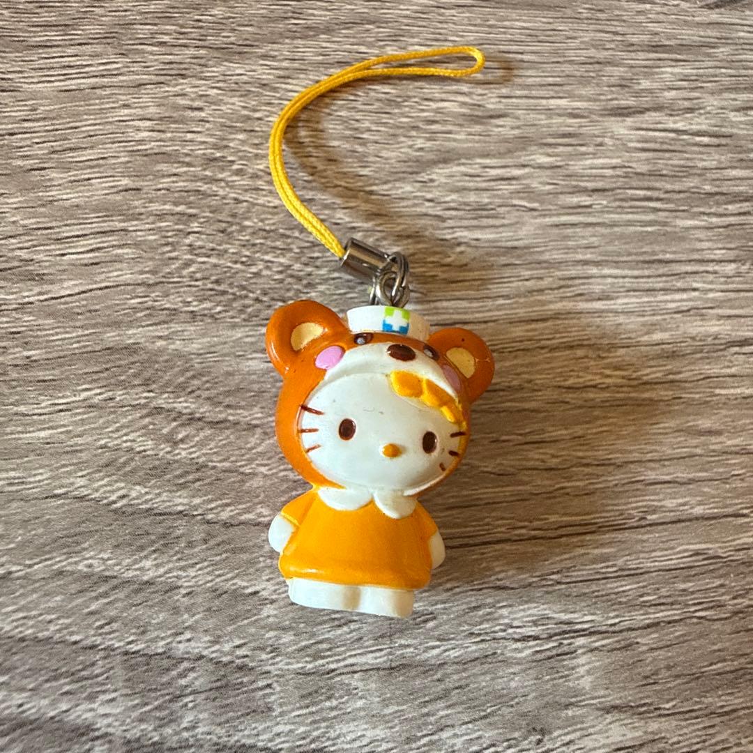 【レア】ハローキティ　たまくまちゃん マッキンコラボ 携帯ストラップ　オレンジ