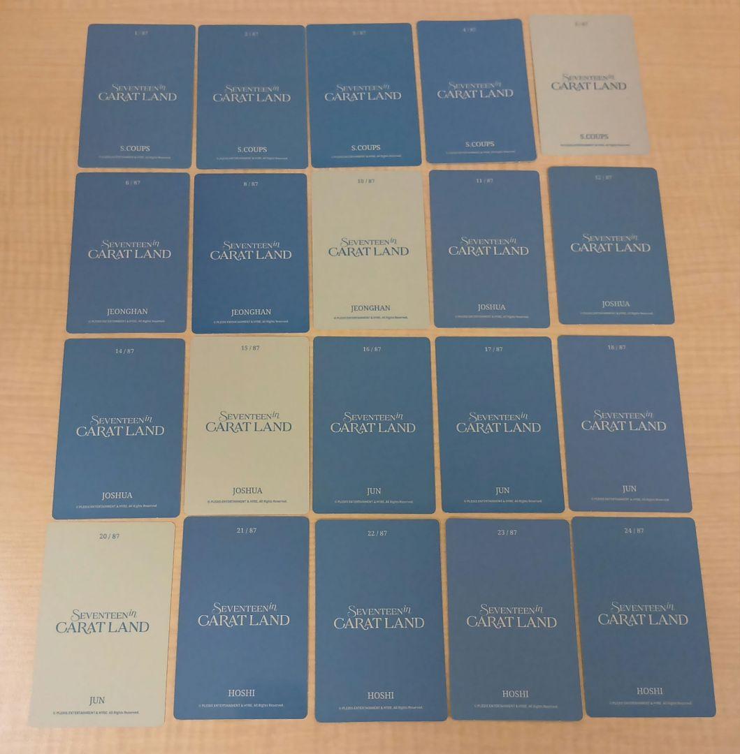 ❶ SEVENTEEN 2024 CARAT LAND トレカ 76枚
