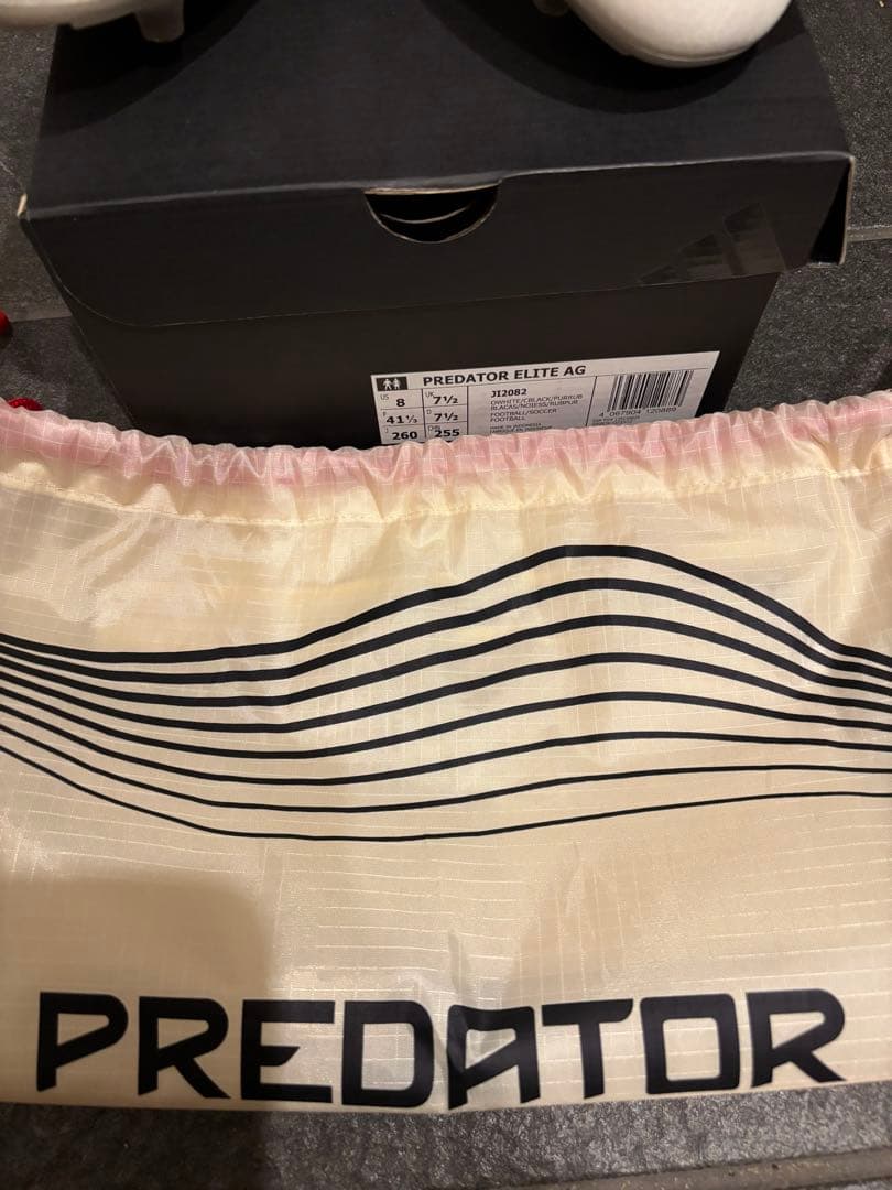 Adidas Predator Elite AG 26cm ホワイト/レッド