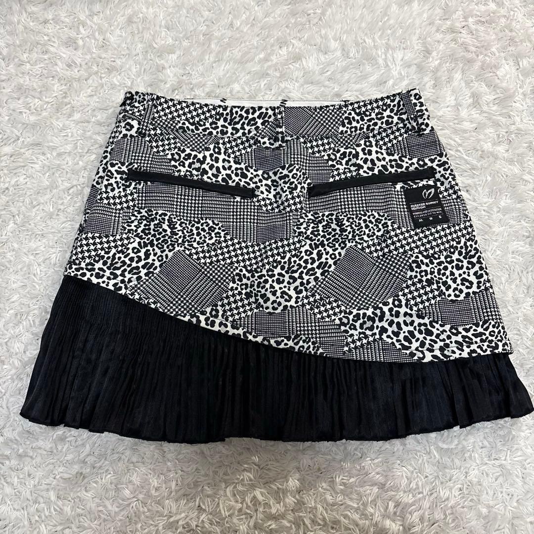 極美品　マスターバニー　パーリーゲイツ　　ヒョウ柄　フリル　ゴルフ　サイズ0