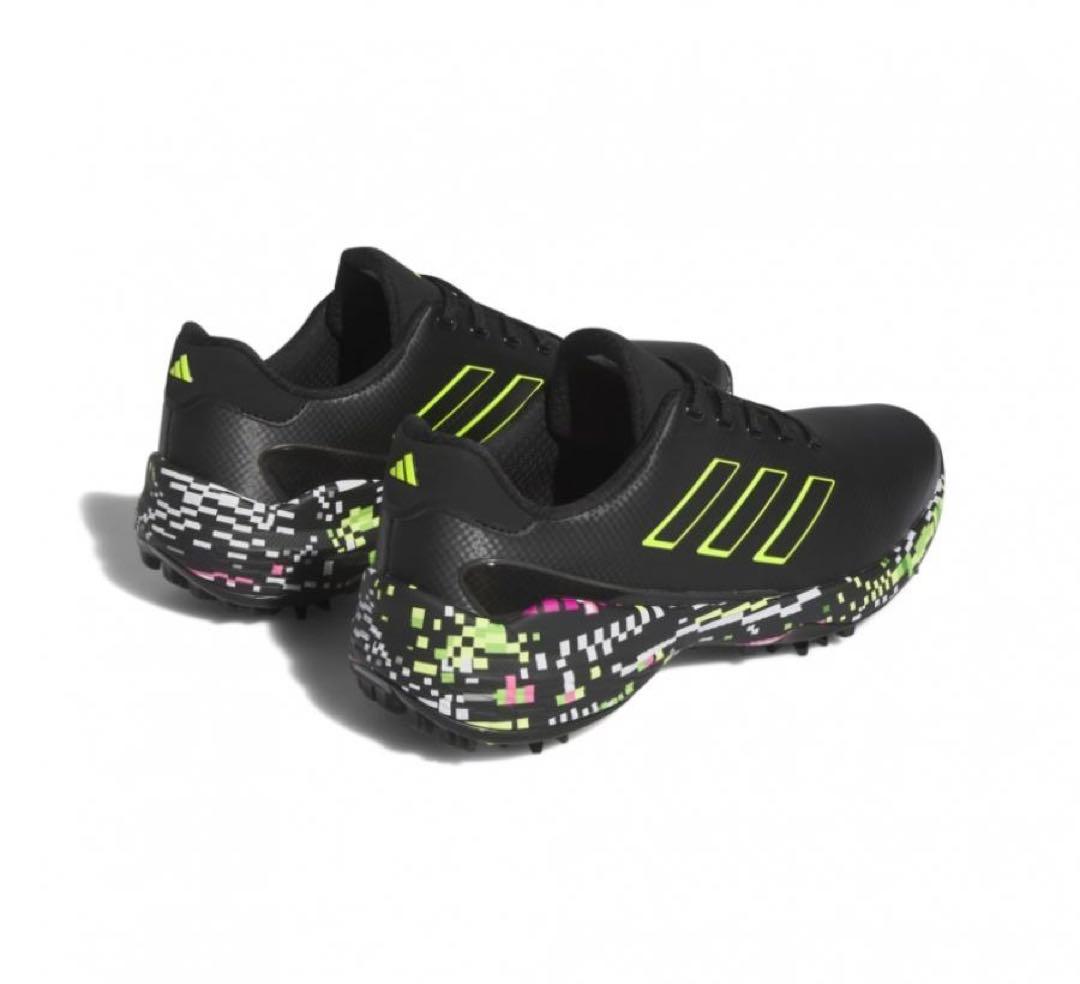 新品adidasアディダスゴルフシューズ　コードカオス レースレス グリッチ