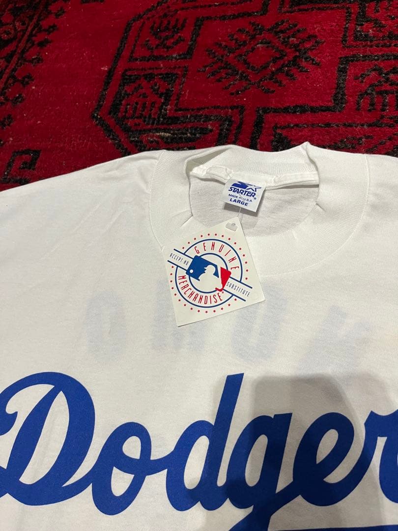 ワ*ち様 希少90s USA製STARTER MLB LAドジャース野茂英雄Tシ