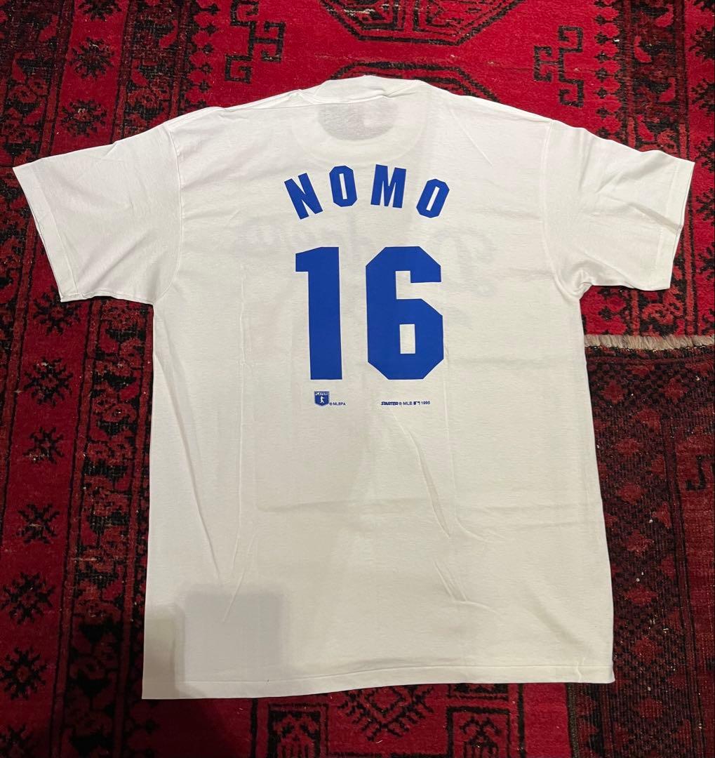 ワ*ち様 希少90s USA製STARTER MLB LAドジャース野茂英雄Tシ