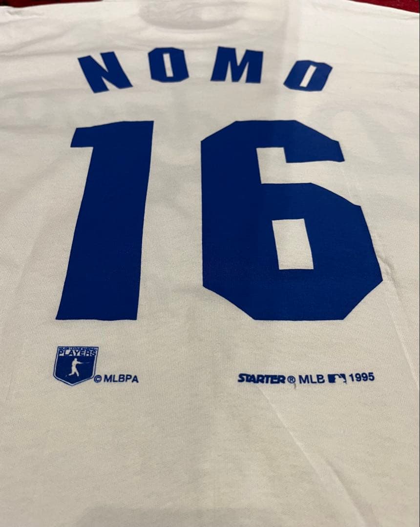 ワ*ち様 希少90s USA製STARTER MLB LAドジャース野茂英雄Tシ