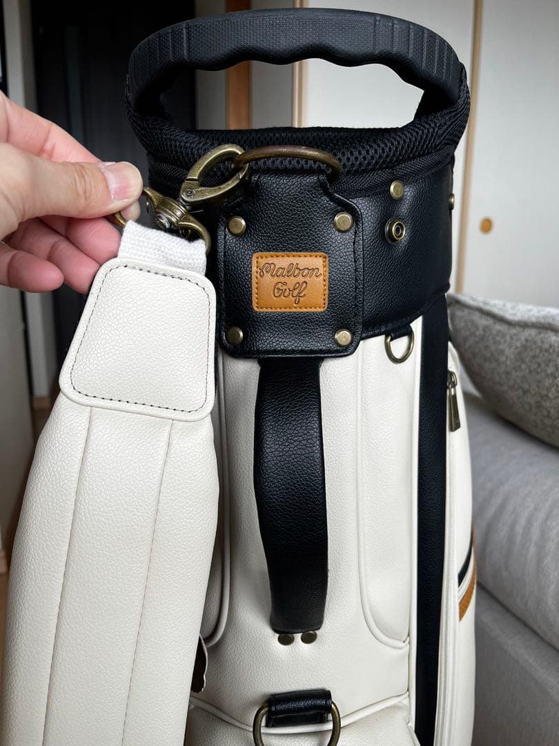 超美品大人気マルボンゴルフ スタンドキャディバッグ Malbon Golf 9型