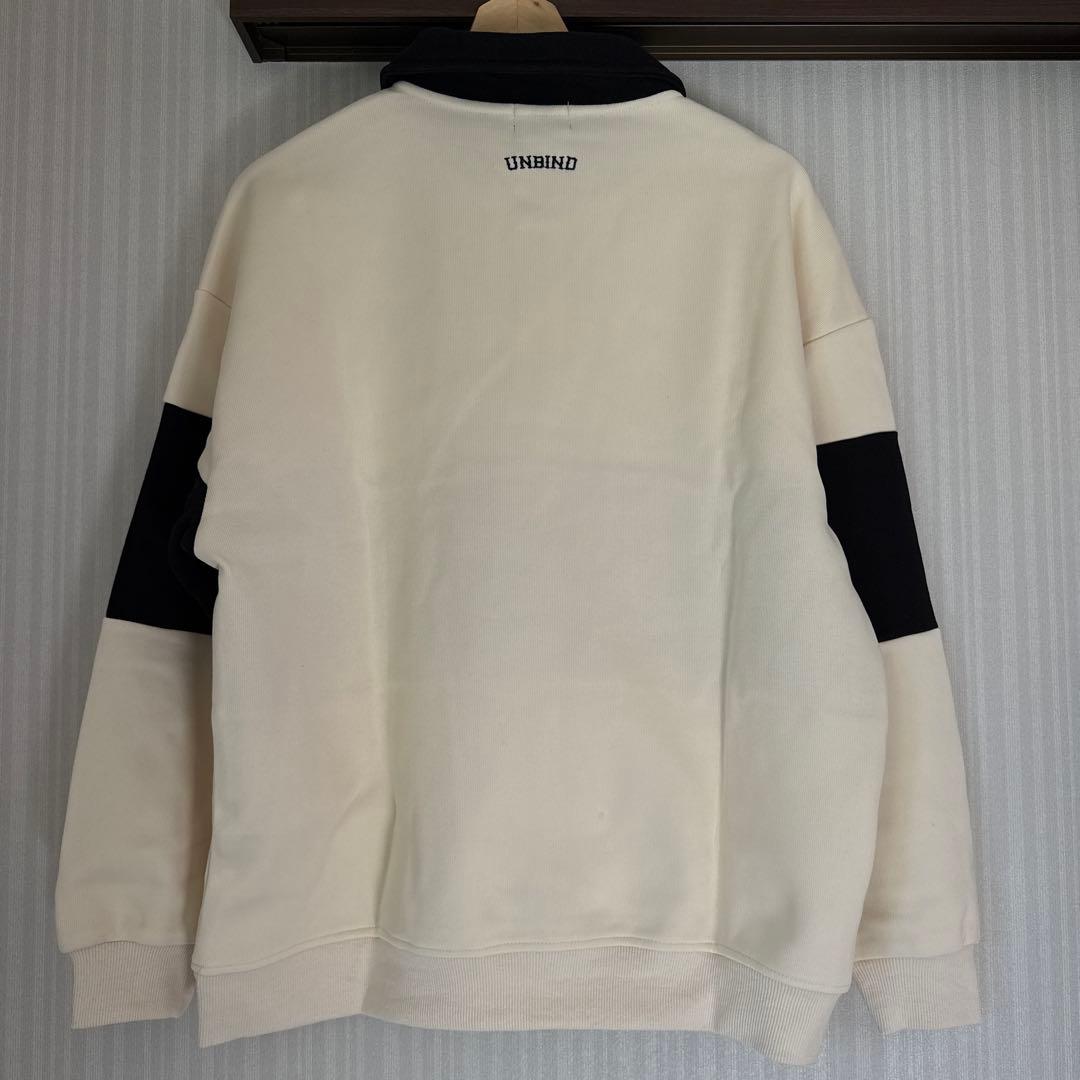 UNBIND SWEAT POLO サイズM WHITE x BLACK