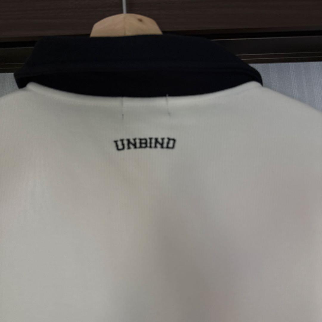 UNBIND SWEAT POLO サイズM WHITE x BLACK
