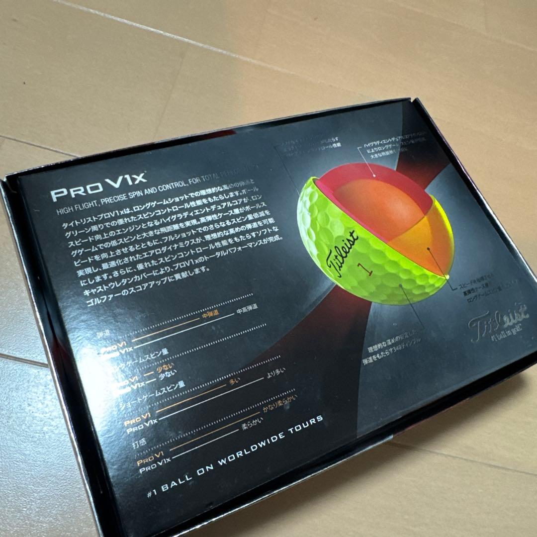 新品　Titleist Pro V1x イエロー 4個入り