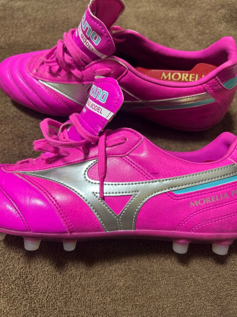 【希少】Mizuno Morelia Pro ピンク26cmAG 日本未発売品