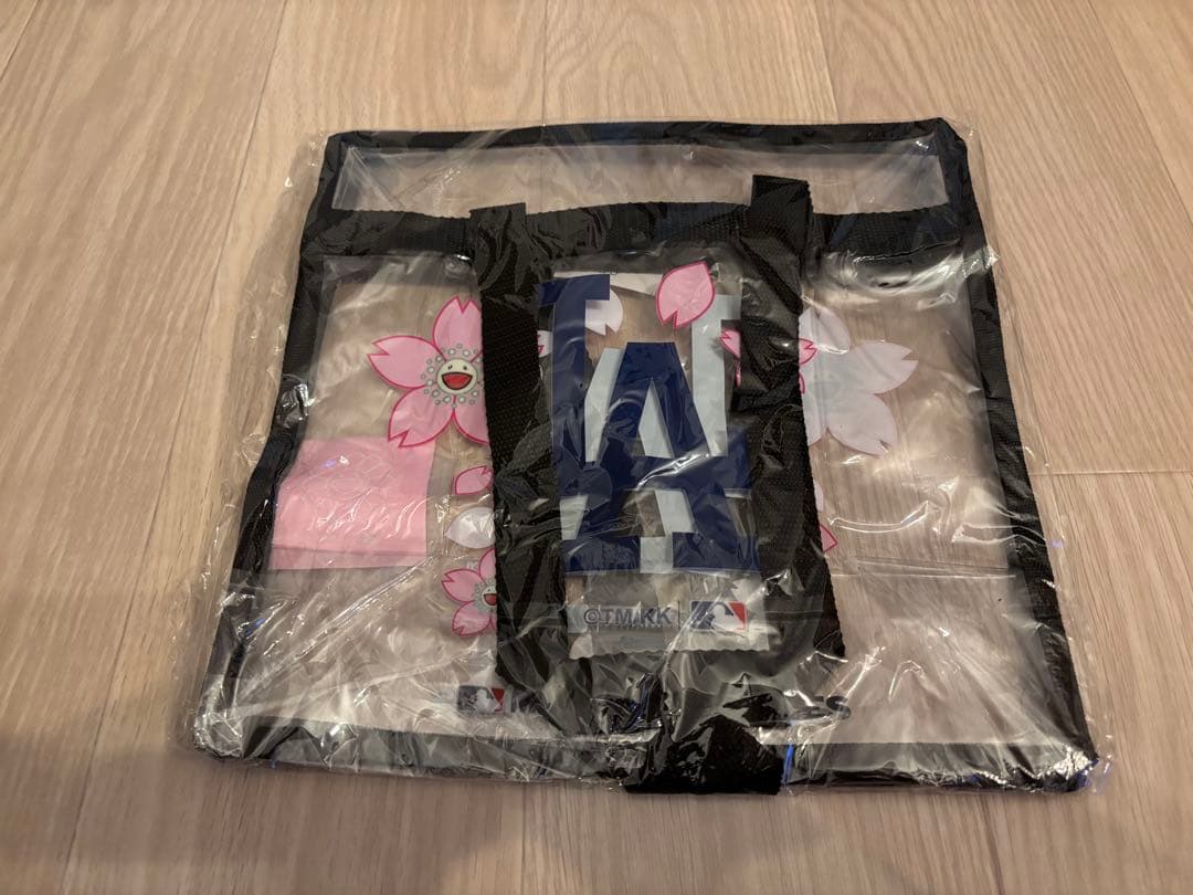 村上隆 x MLB Dodgers トート　バッグ　クリア