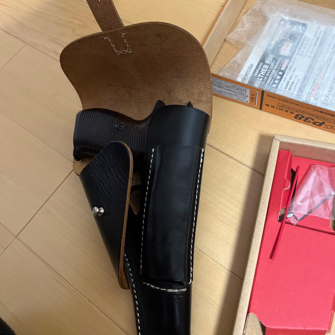 マルゼン ワルサーP38 ホルスター付き　メルカリ便　ガスブロ