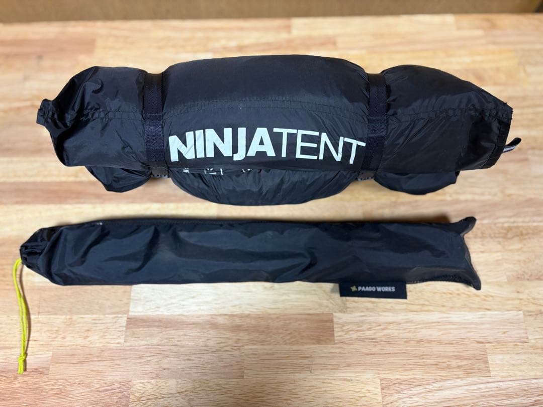 PAAGO WORKS パーゴワークス　NINJATENT　ベージュ ポール付き