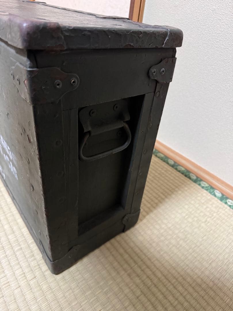 米軍　ランタンケース　木箱