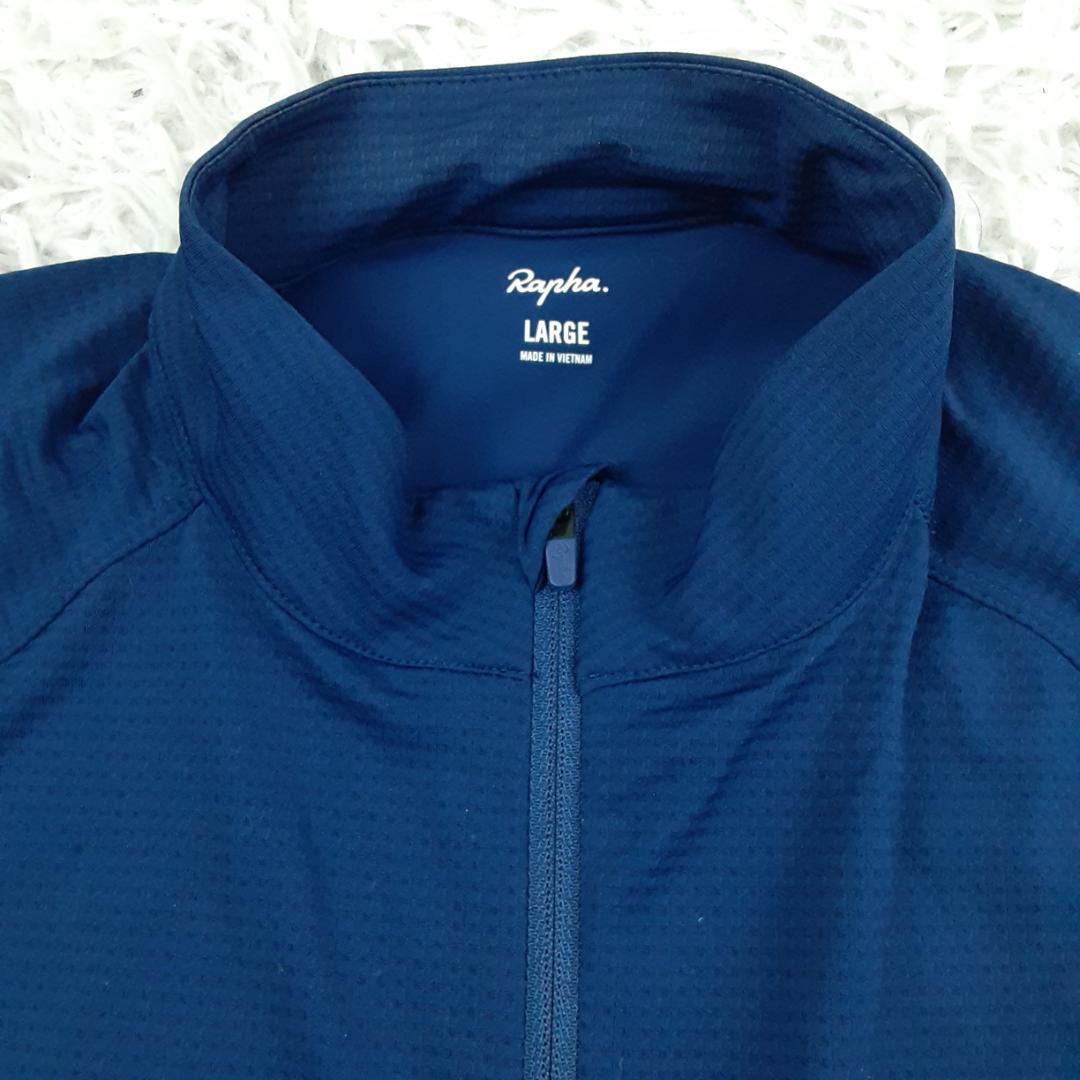 美品◎rapha ラファ サイクリングジャージ Lサイズ ネイビー 紺 半袖