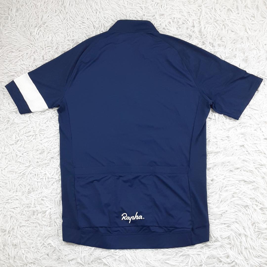 美品◎rapha ラファ サイクリングジャージ Lサイズ ネイビー 紺 半袖