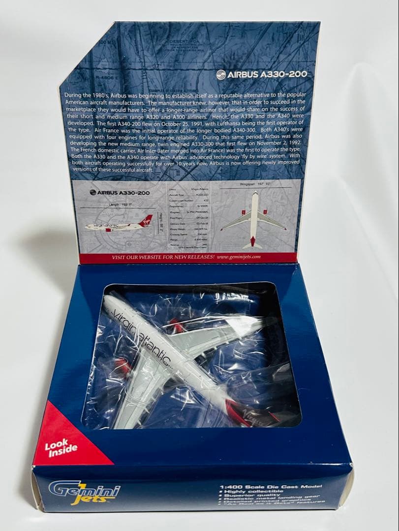 航空機・ヘリコプター Gemini 1/400 A330-200 Virgin Atlantic