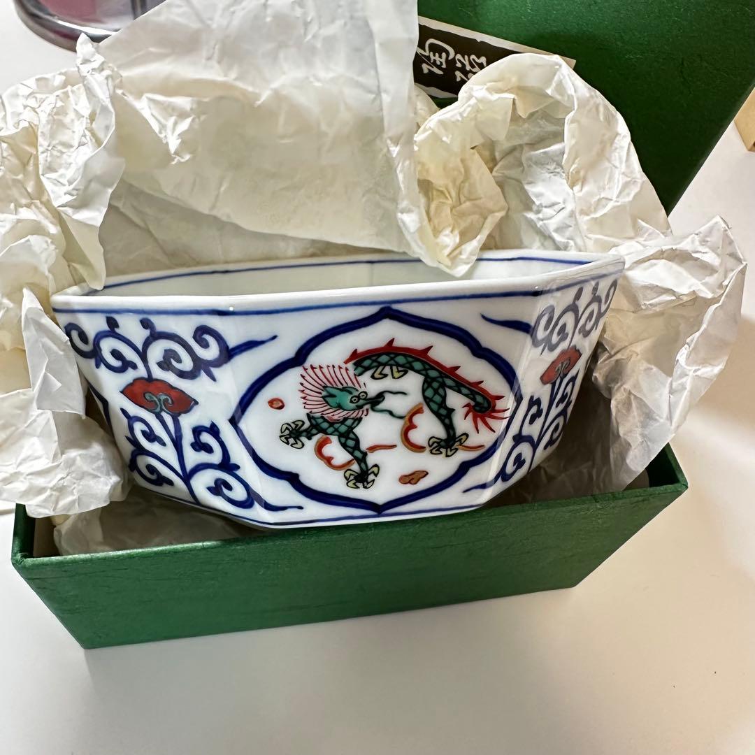 渋草焼 芳国舎 八角鉢