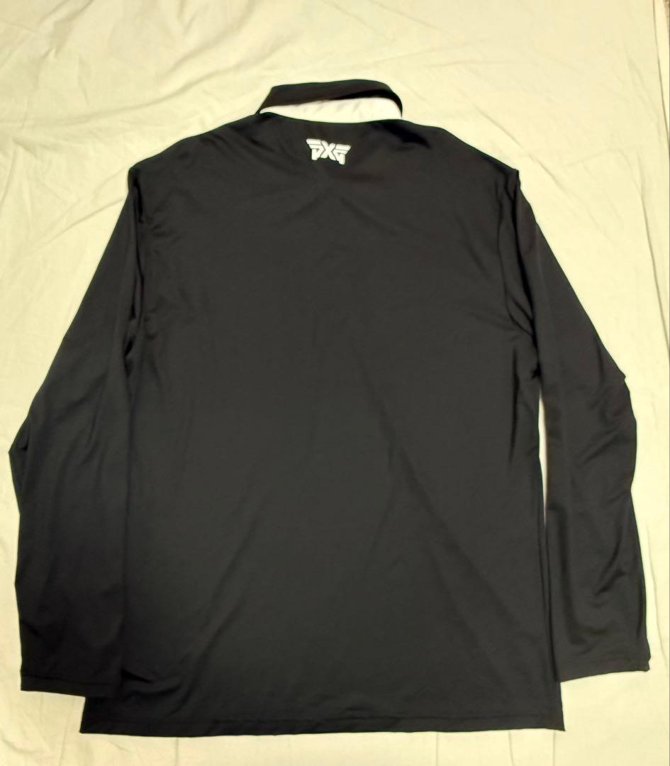 PXG ゴルフシャツ　ポロシャツ　長袖　黒　メンズ　ゴルフウェア　2XL