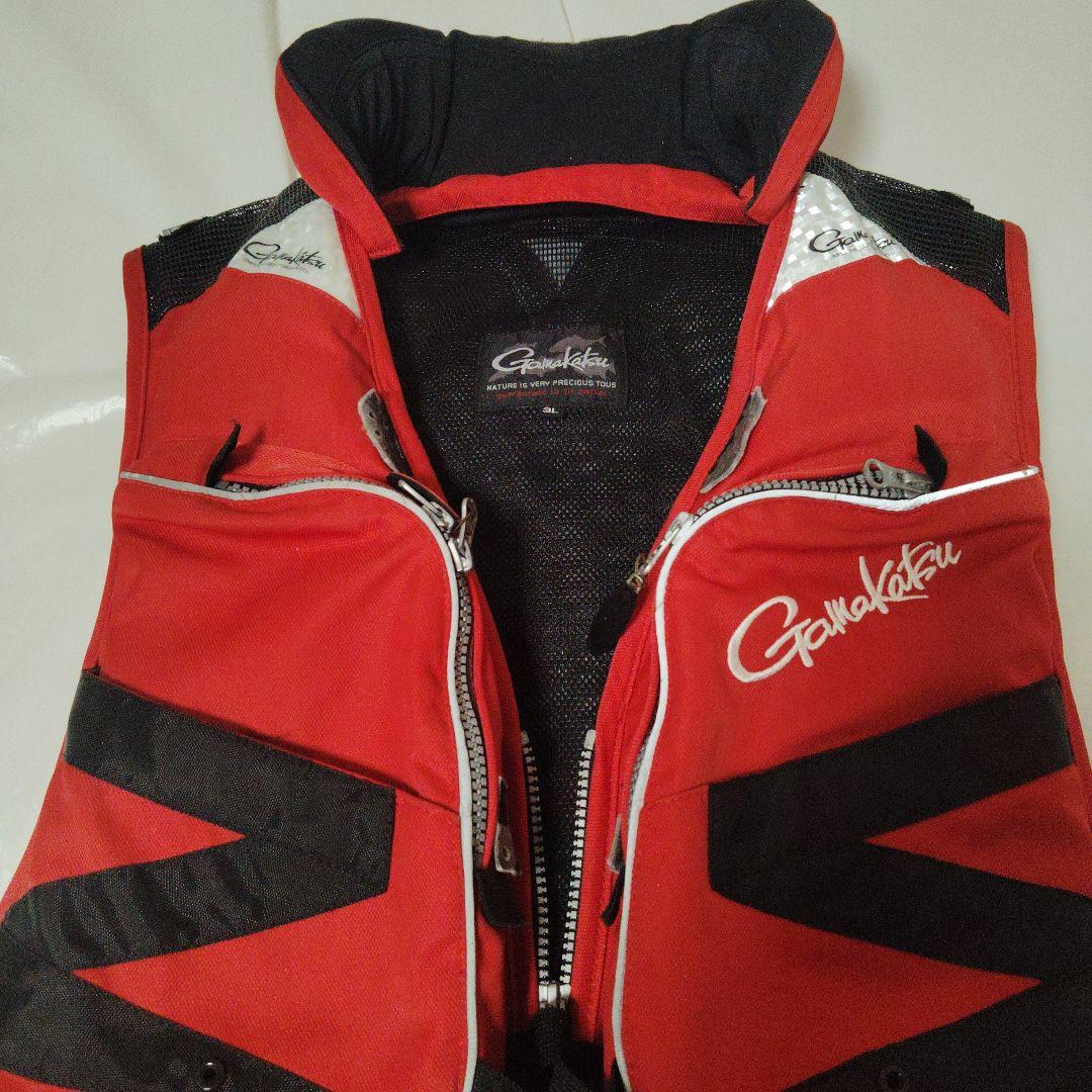 がまかつ　Gamakatsu 　磯　フローティングベスト　枕付き　 3L