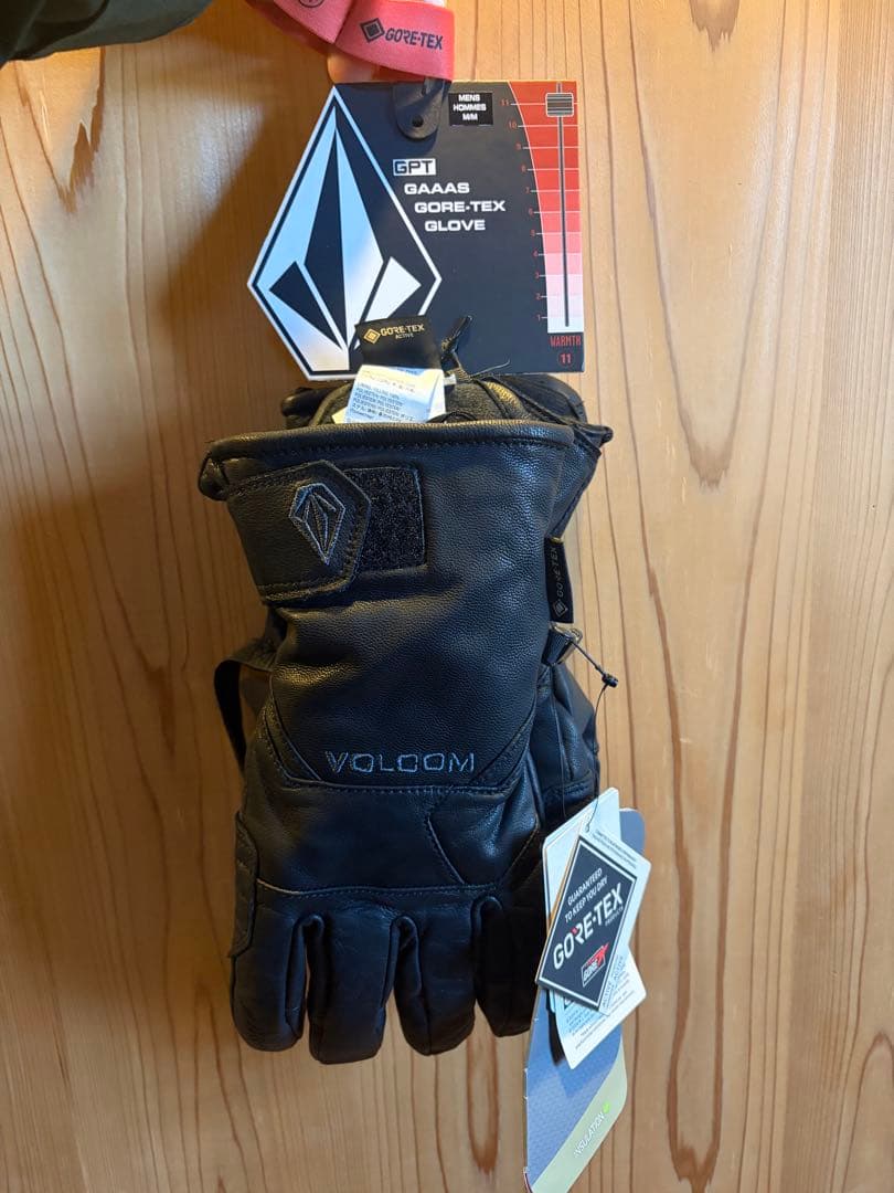 【平野歩夢】VOLCOM GORE-TEX レザーグローブ ブラック
