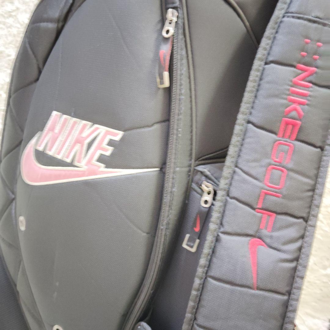 【良品】ナイキ キャディバッグ NIKE ゴルフバッグ カバー付 ナイキゴルフ
