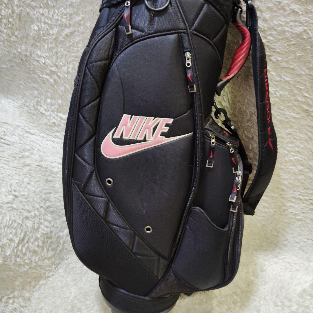 【良品】ナイキ キャディバッグ NIKE ゴルフバッグ カバー付 ナイキゴルフ