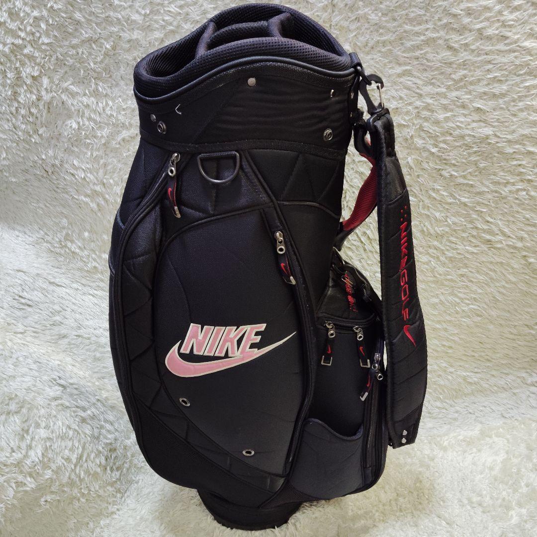 【良品】ナイキ キャディバッグ NIKE ゴルフバッグ カバー付 ナイキゴルフ