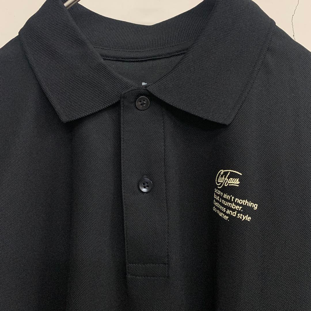 【美品】Club Haus ブラック ポロシャツゴルフウェア春夏男女兼用