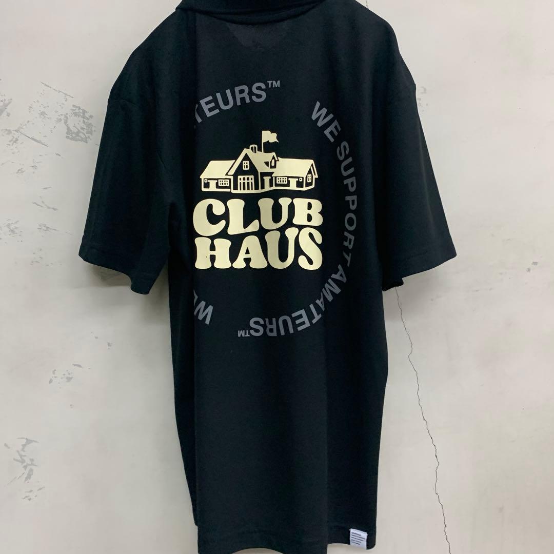 【美品】Club Haus ブラック ポロシャツゴルフウェア春夏男女兼用