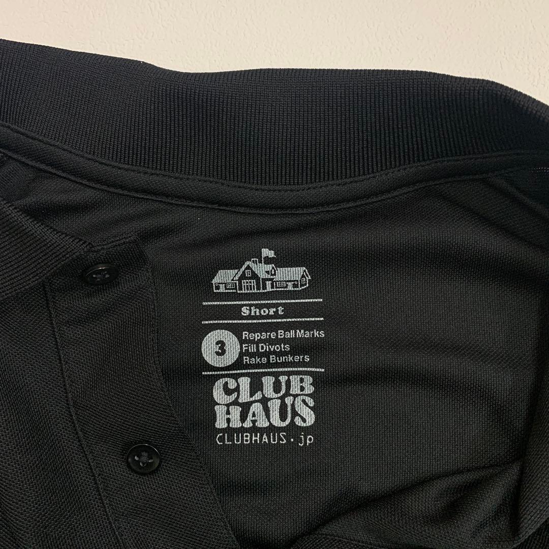 【美品】Club Haus ブラック ポロシャツゴルフウェア春夏男女兼用