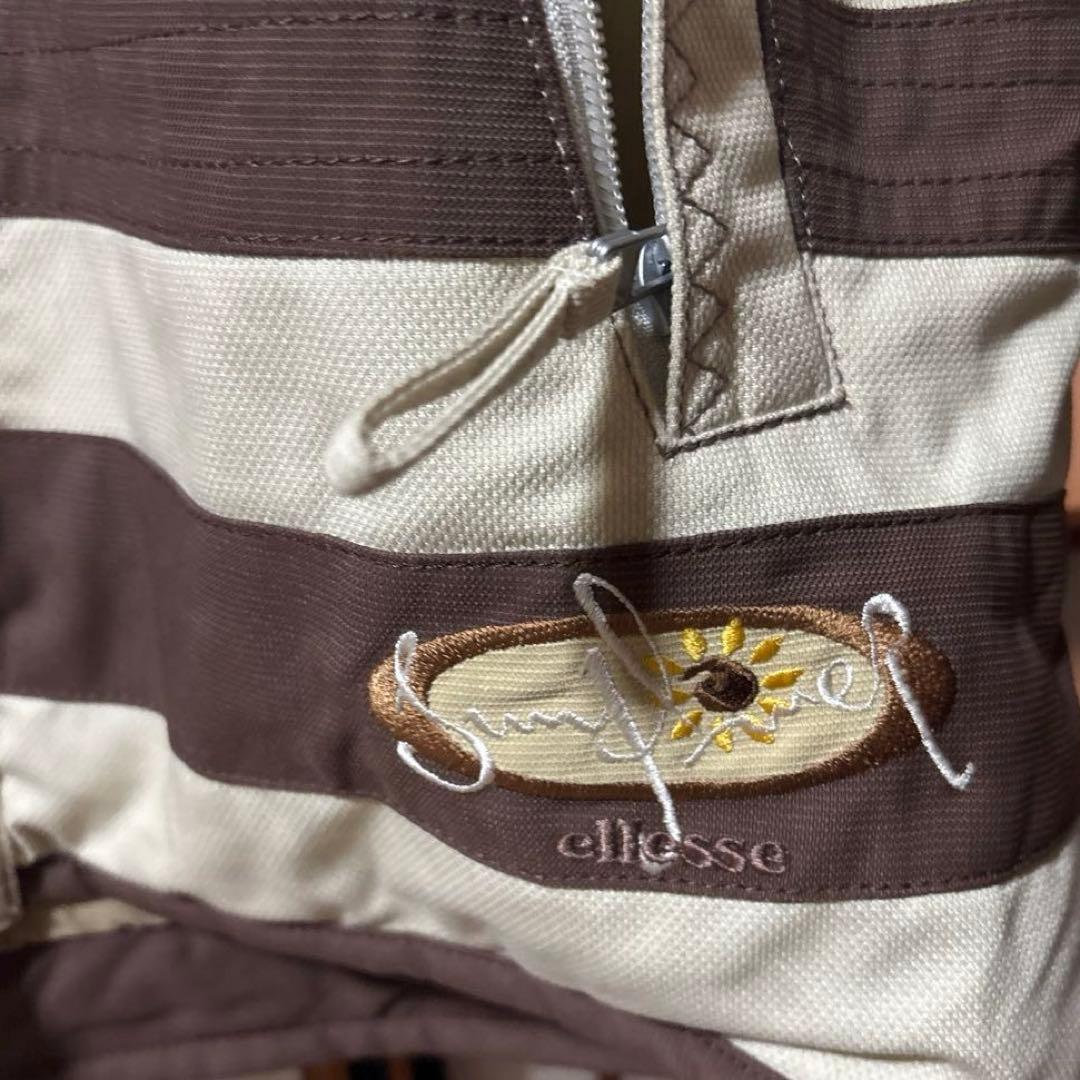 ellesse スキーウェア Lサイズ アイボリー/ブラウン