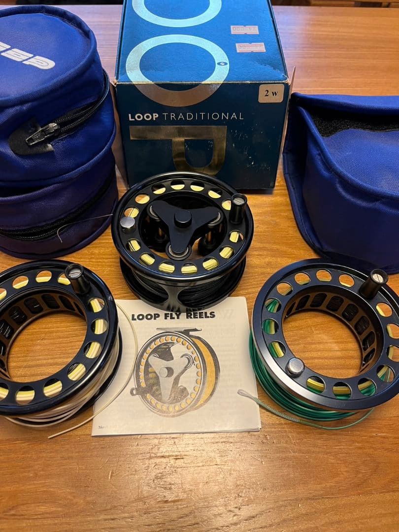 美品　希少　旧ループ　トラディショナル2W 予備スプール2ケ付き