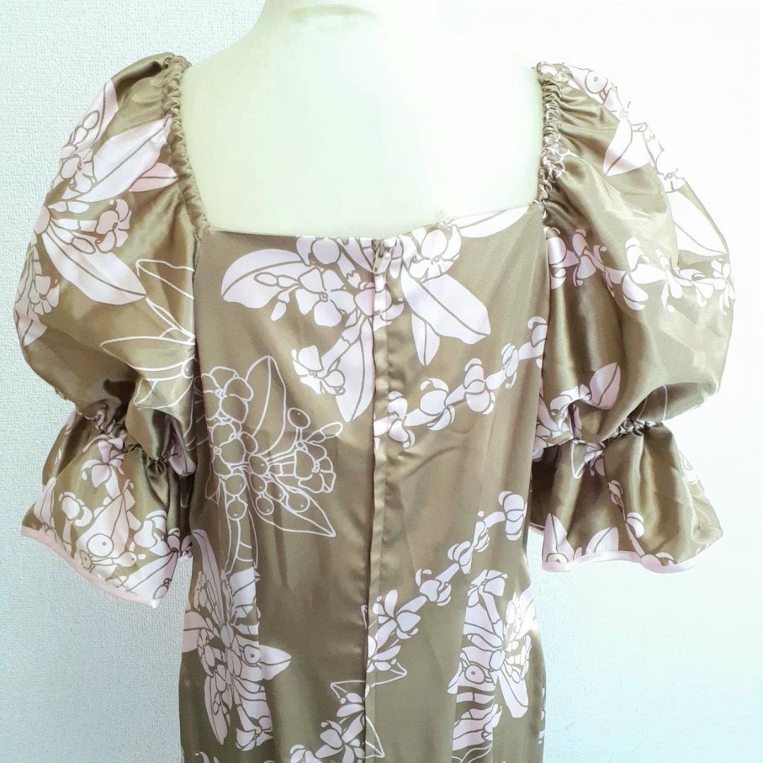美品◎メネフネプランテーション フラダンス用ドレス ピンク 桃 ベージュ 白茶