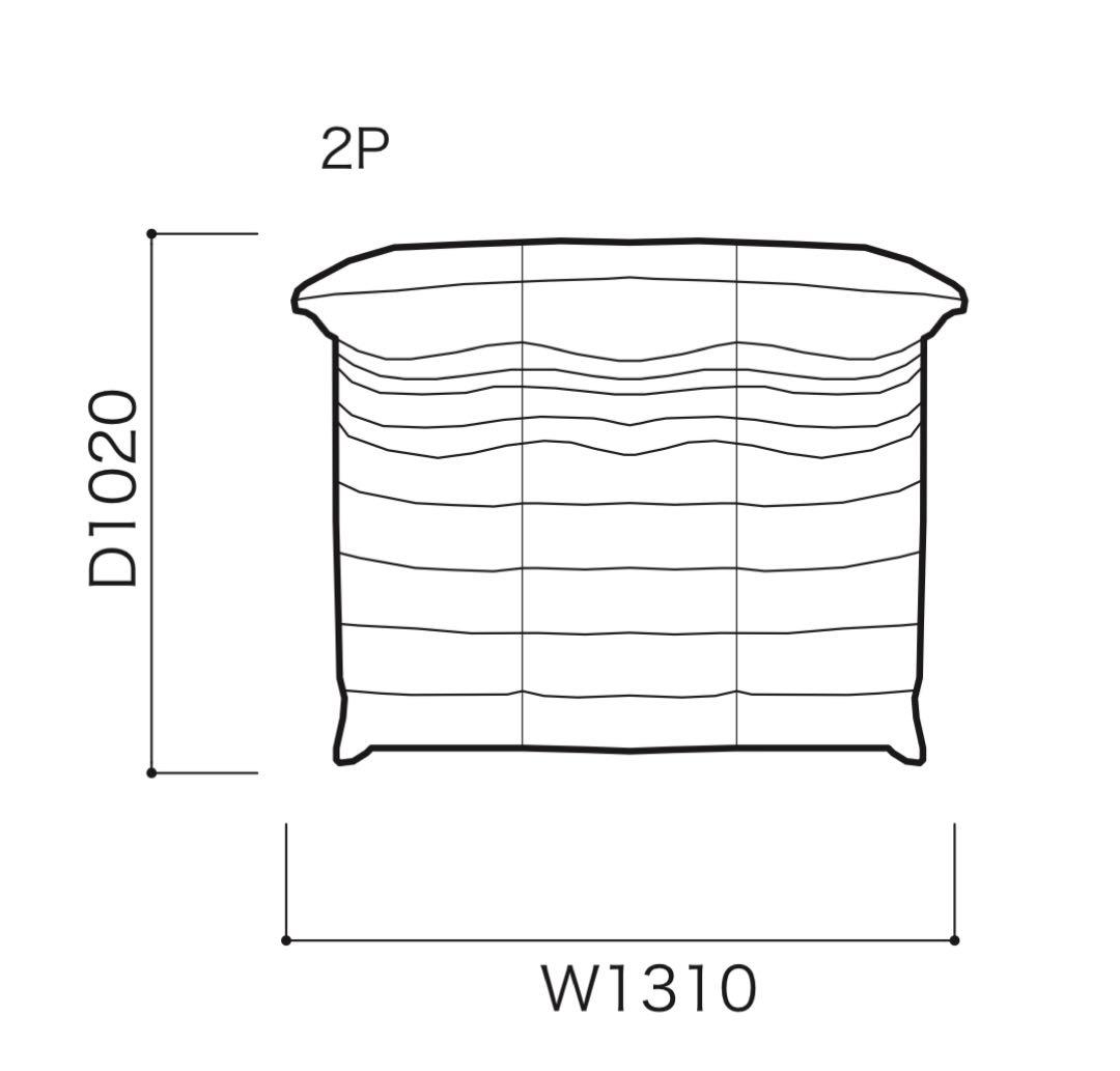 【超美品】リーンロゼ　トーゴLigne roset 2人掛けソファ