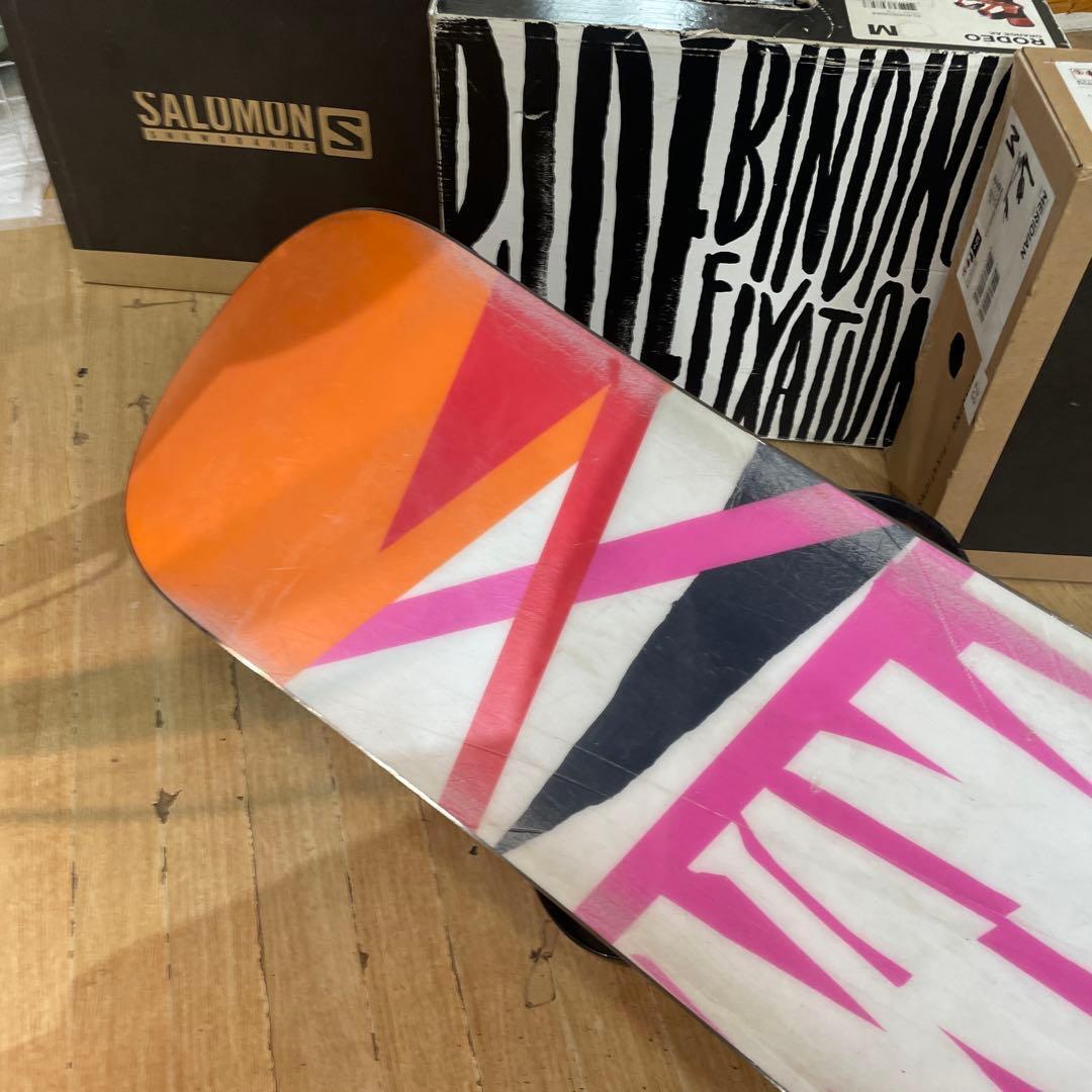 SALOMON×RIDE　サロモン　ライド　バイン付　スノーボードセット