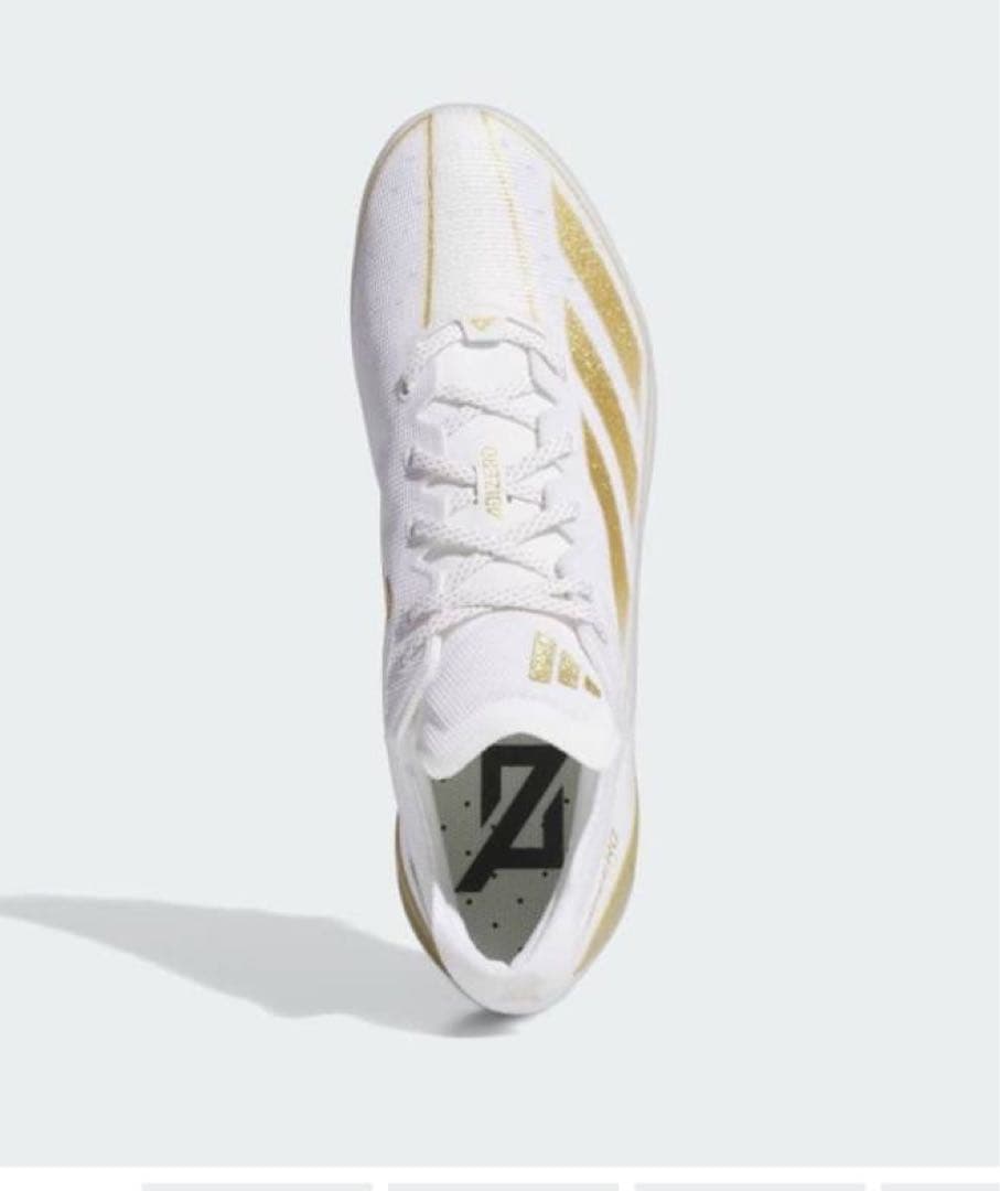 adidas ADIZERO スパイク ホワイト/ゴールド