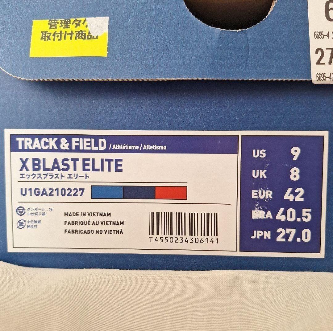 MIZUNO　エックスブラストエリート　27.0　ミズノ　陸上　スパイク　短距離