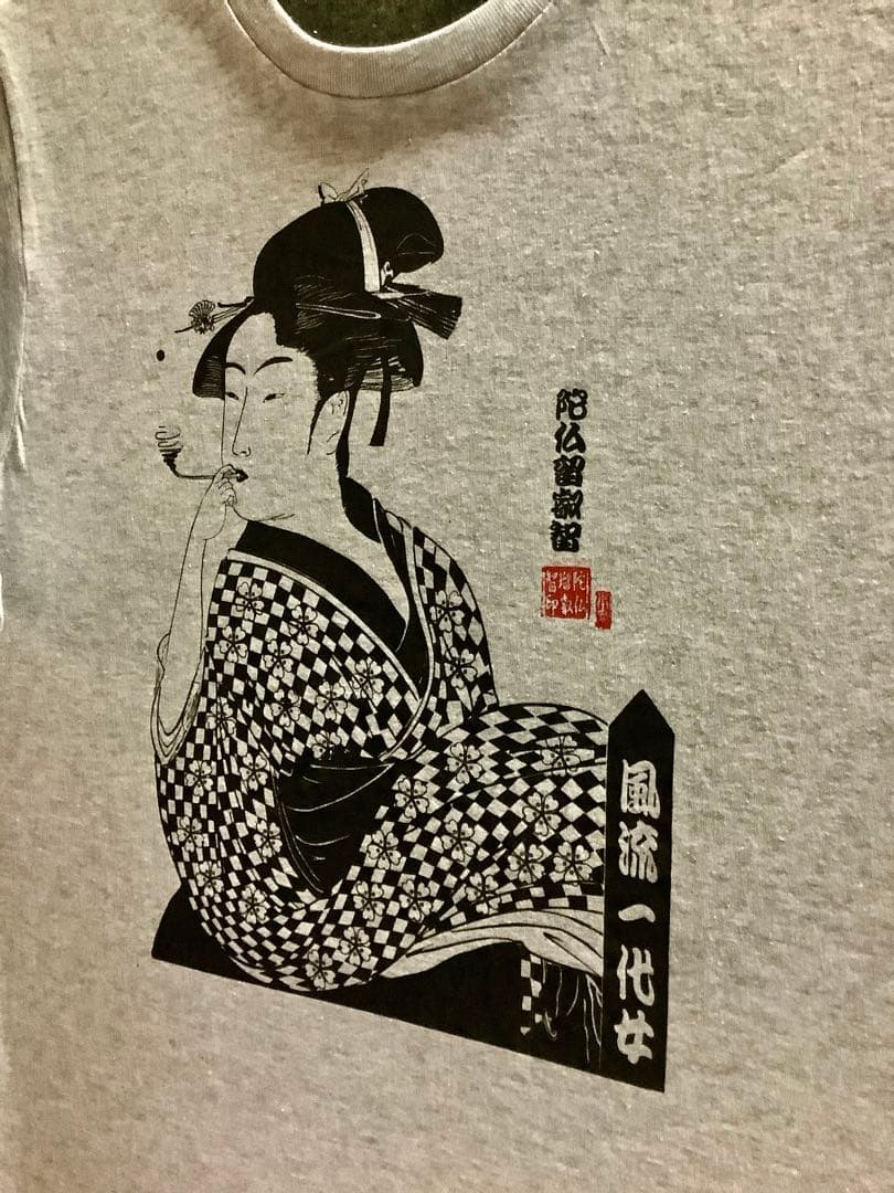 シルクスクリーン　Tシャツプリント用製版　風流一代女