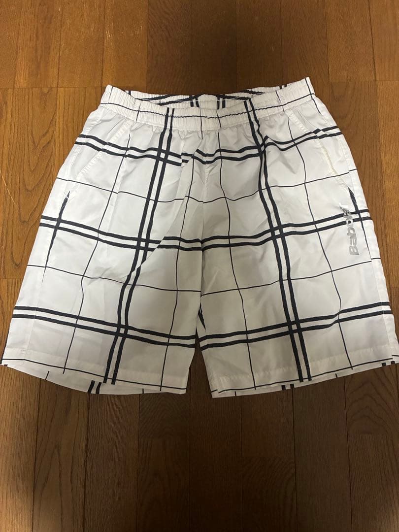 Babolat チェック柄ハーフパンツ