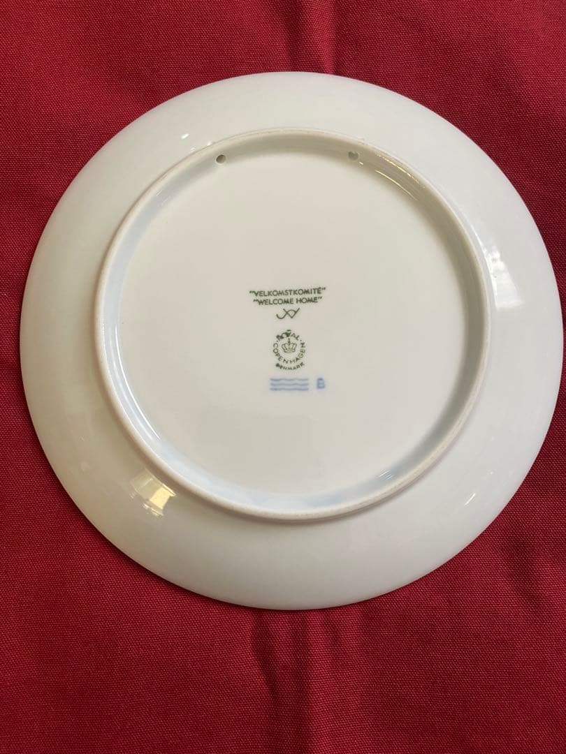 コペンハーゲン1998年 陶器の皿 冬の風景